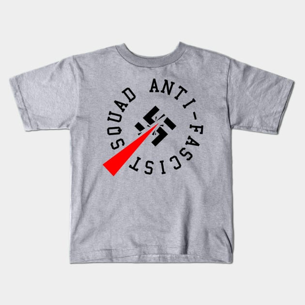 Anti-Fascist Squad Kids T-Shirt by Graograman